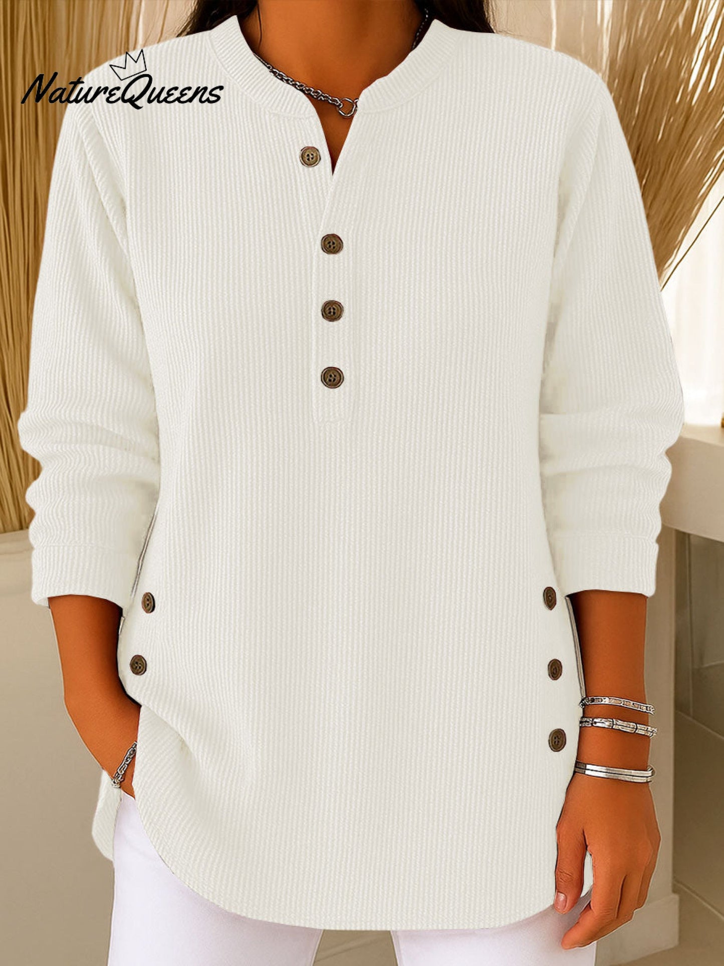 Élise | Pull femme en maille à col rond