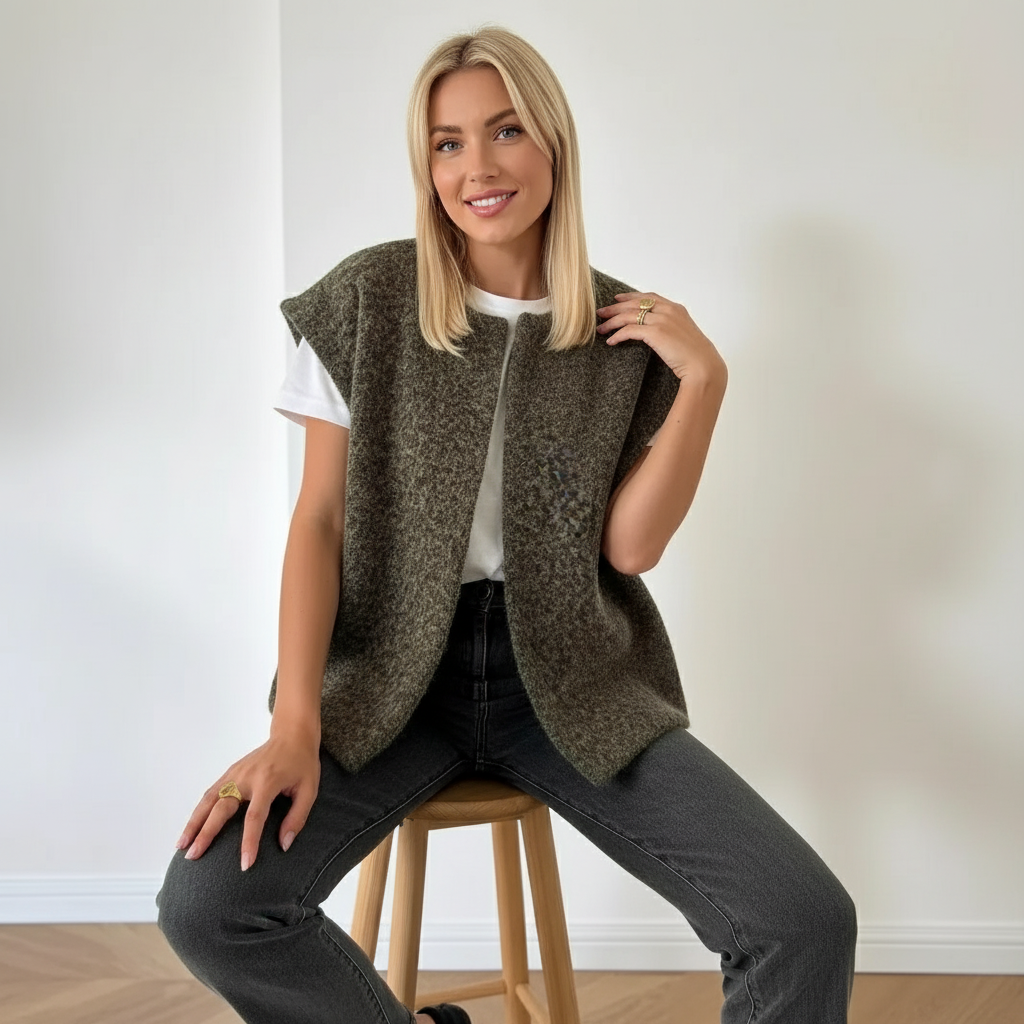Solena | Gilet en Laine Élégant