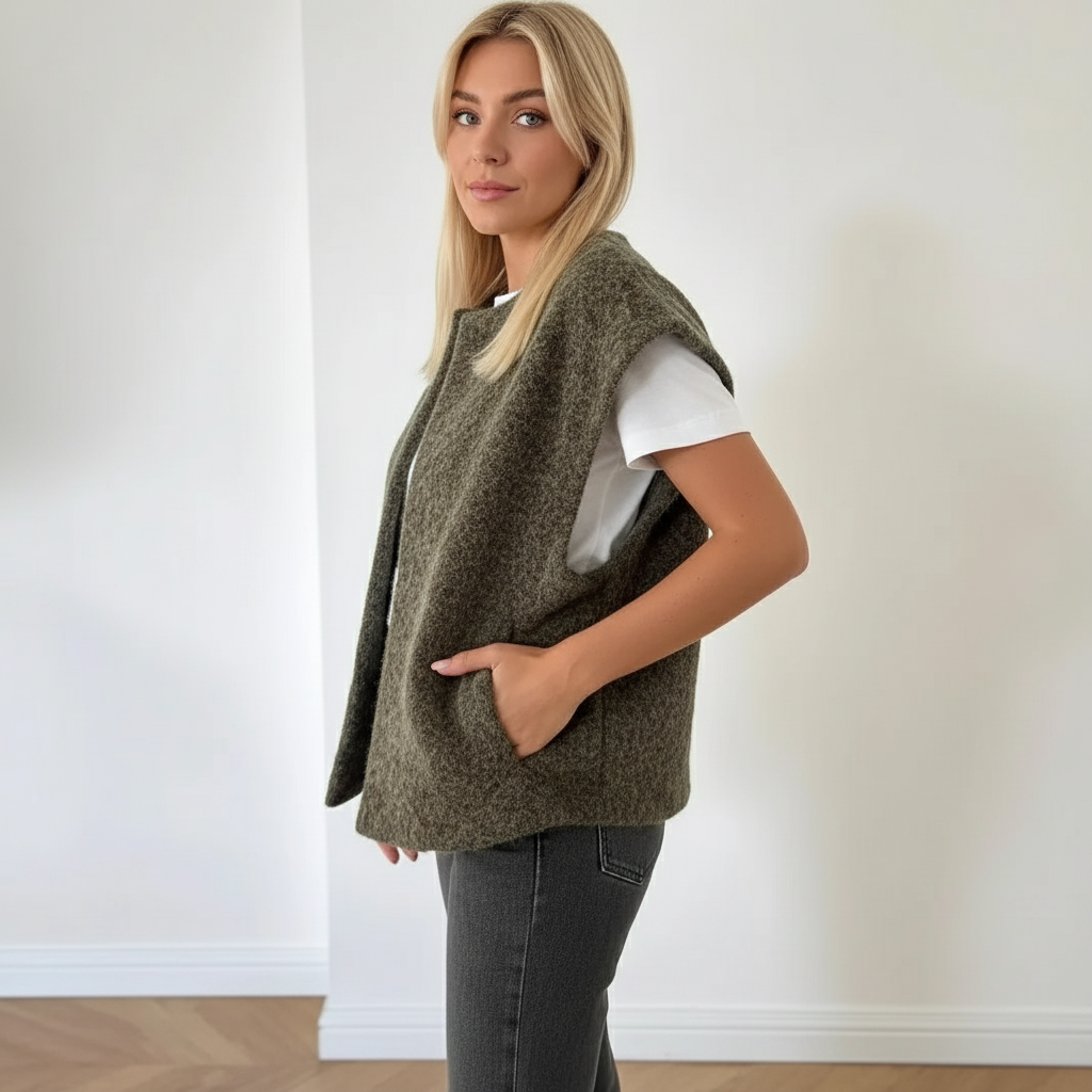 Solena | Gilet en Laine Élégant